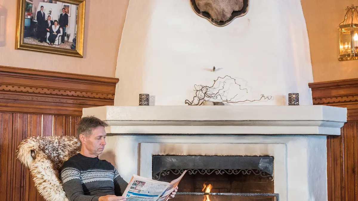 Fleischers Hotel Voss Fireplace