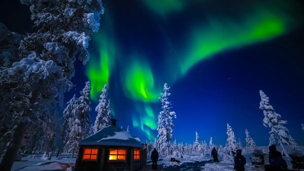 Muotka Wilderness Lodge Saariselka Aurora Borealis Hut