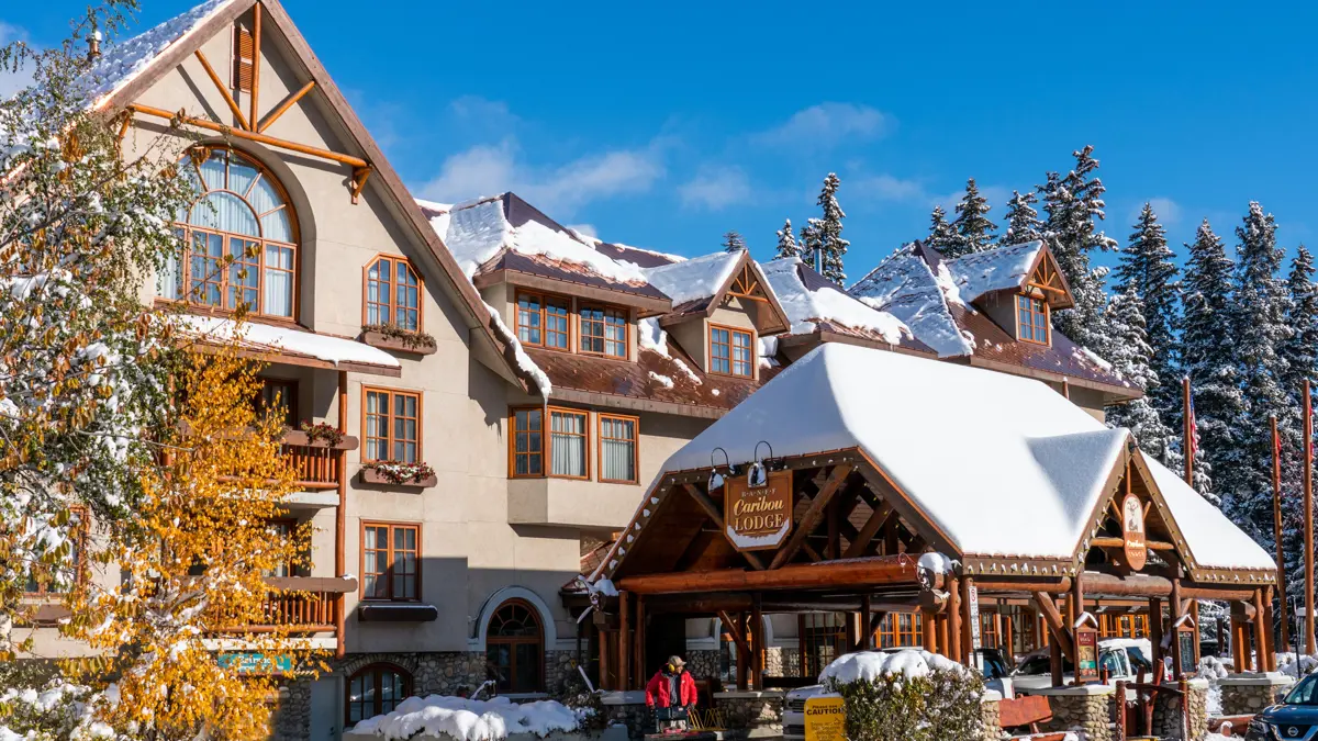 Caribou Lodge Banff Exterior Winter