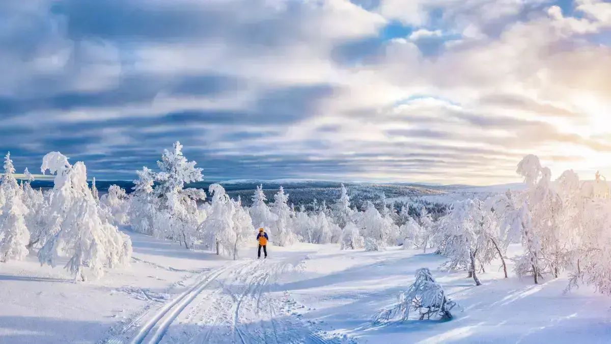Finland Lapland Winter Hiking