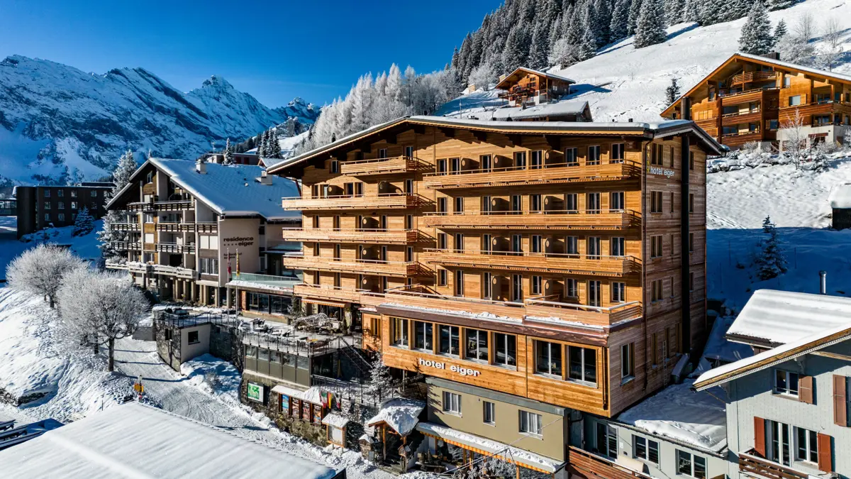 Hotel Eiger Murren Exterior Winter
