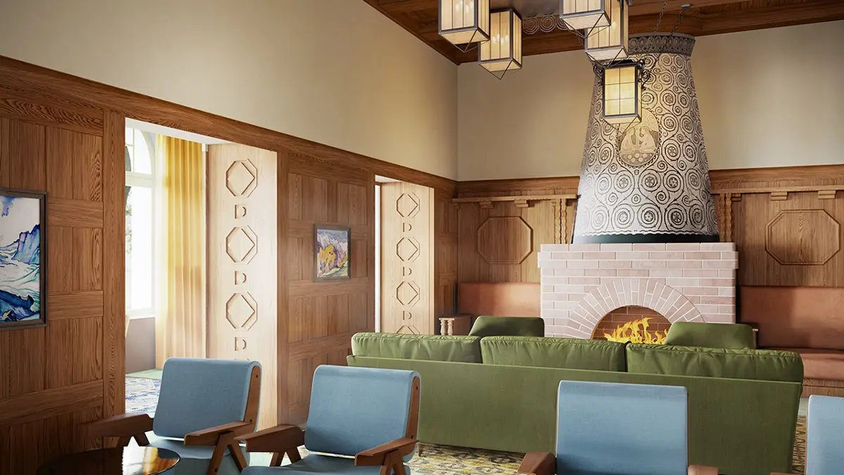 Grand Hotel Belvedere Wengen Lounge Artists Impression.Jpg 2