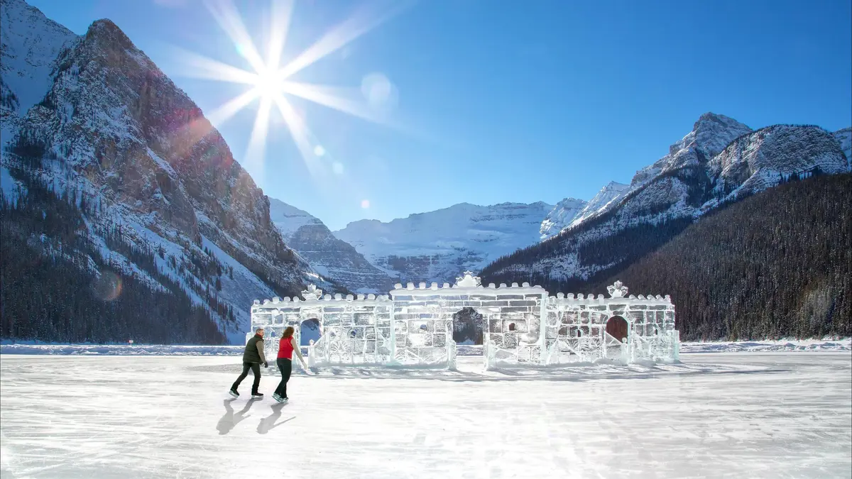 Fairmont Chateau Lake Louise Ski Big 3 Ice Skating 2
