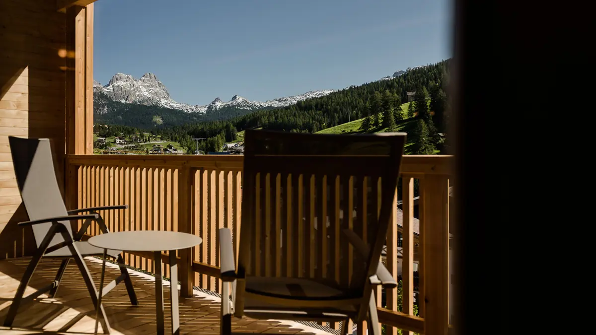 Inghams Italy Dolomites San Cassiano Hotel Diamant Junior Suite Balcony