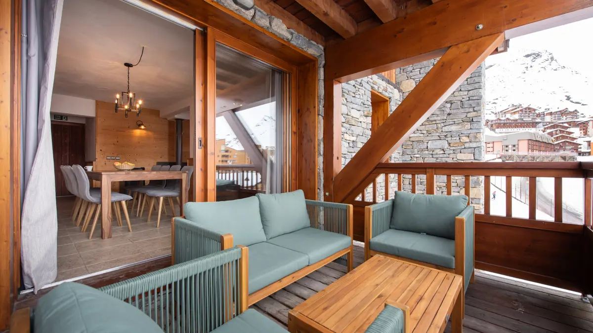 Chalet Noella Val Thorens Balcony