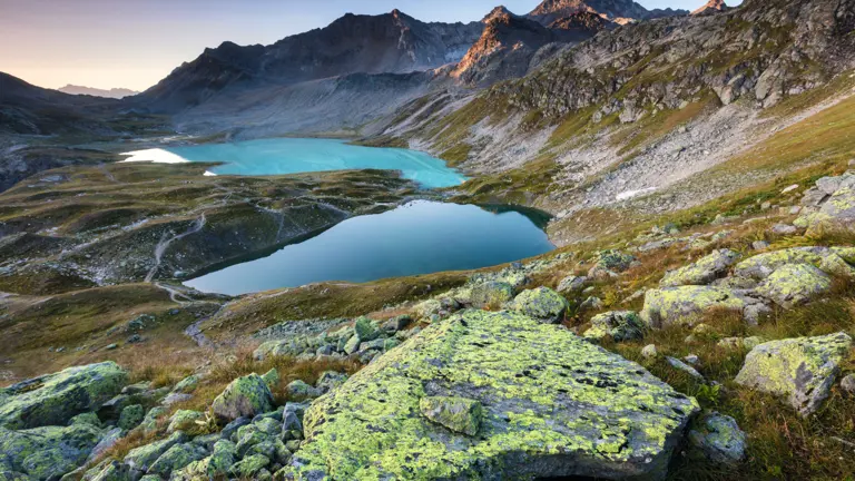A scenic view of a landscape